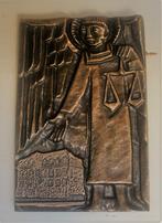Plaque murale Archange Michel - bronze Egino Weinert Studio, Collections, Comme neuf, Image, Enlèvement ou Envoi, Christianisme | Catholique