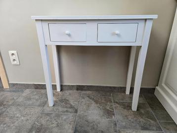 Sidetable, bijzettafeltje  B 79xD 29xH 74 crémekleurig beschikbaar voor biedingen