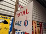 Total Gaz emaille reclamebord, Verzamelen, Ophalen of Verzenden, Gebruikt, Reclamebord