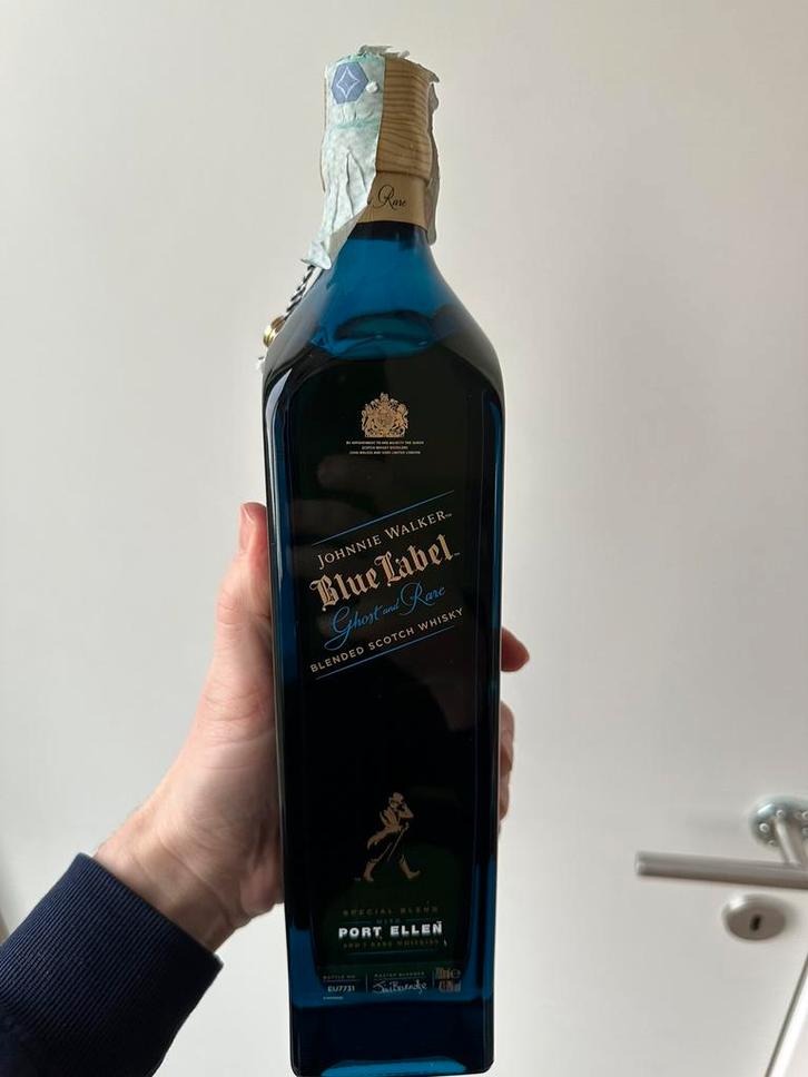 Blue label Ghost and rare Port Ellen, Verzamelen, Wijnen, Zo goed als nieuw, Port, Ophalen