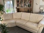 Fauteuil angle 3-4 places similicuir beige, Maison & Meubles, 125 cm ou plus, Enlèvement, Utilisé, Cuir