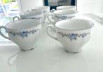6 kopjes Bavaria winterling ( blue rose) vintage, Ophalen of Verzenden