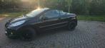 Peugeot 207cc 1.6 benzine 2011 gekeurd voor verkoop, Lichtmetalen velgen, Stof, Cabriolet, Zwart