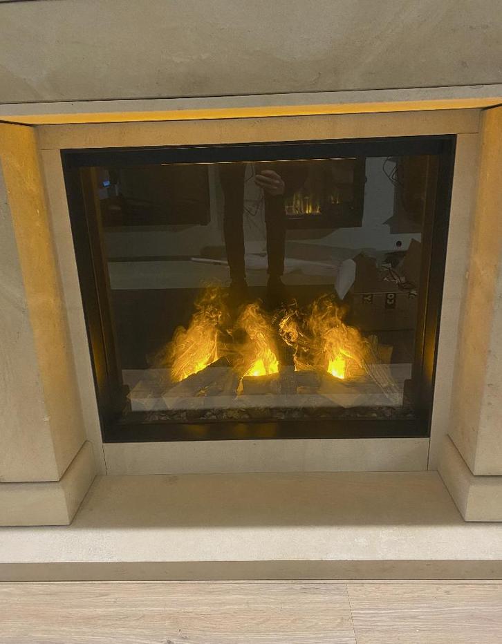 SALE elektr. Faber e-Matrix Mood 800/650 I Waterdamphaard, Doe-het-zelf en Bouw, Verwarming en Radiatoren, Zo goed als nieuw, Kachel