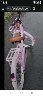 Meisjes fiets roze, Fietsen en Brommers, Ophalen, Gebruikt, Handrem