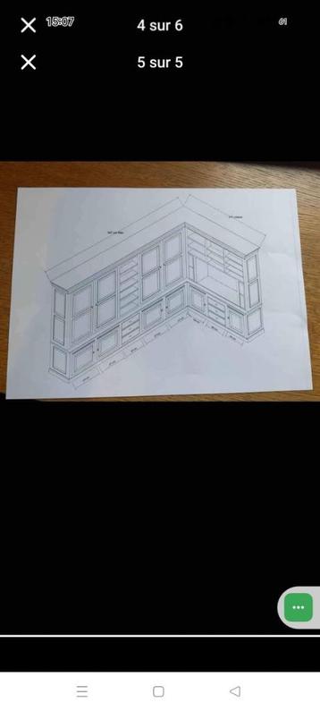 Bibliotheek, Huis en Inrichting, Ophalen, Zo goed als nieuw, Eikenhout, Met deur(en)