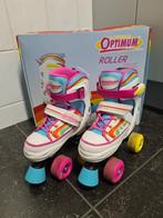 Optimum rolschaatsen Rainbow maat 32-35 ** NIEUWSTAAT **, Ophalen of Verzenden, Verstelbaar, Zo goed als nieuw, Kinderen