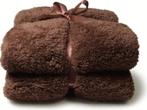 Extra grote fleece plaid van "Unique Living" in teddy bruin, Maison & Meubles, Accessoires pour la Maison | Plaids & Couvertures