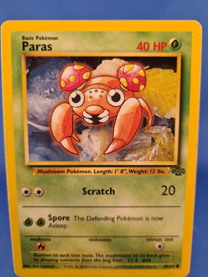 Paras 59/64 - Jungle, Hobby en Vrije tijd, Verzamelkaartspellen | Pokémon, Gebruikt, Verzenden