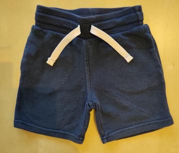 Donkerblauwe katoenen short H&M, maat 92