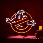 Ghostbusters glas neon lamp / lichtreclame, Verzamelen, Ophalen of Verzenden, Nieuw, Lichtbak of (neon) lamp