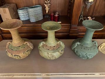 UNIEKE VAAS VAZEN TERRACOTTA  Olifant bloemenvaas beschikbaar voor biedingen