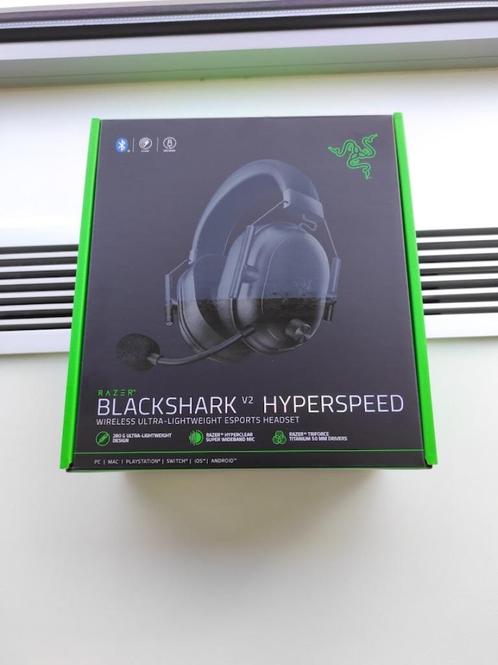 Razer Blackshark V2 Hyperspeed gaming headset, Computers en Software, Headsets, Zo goed als nieuw, Over-ear, Draadloos, Gaming headset