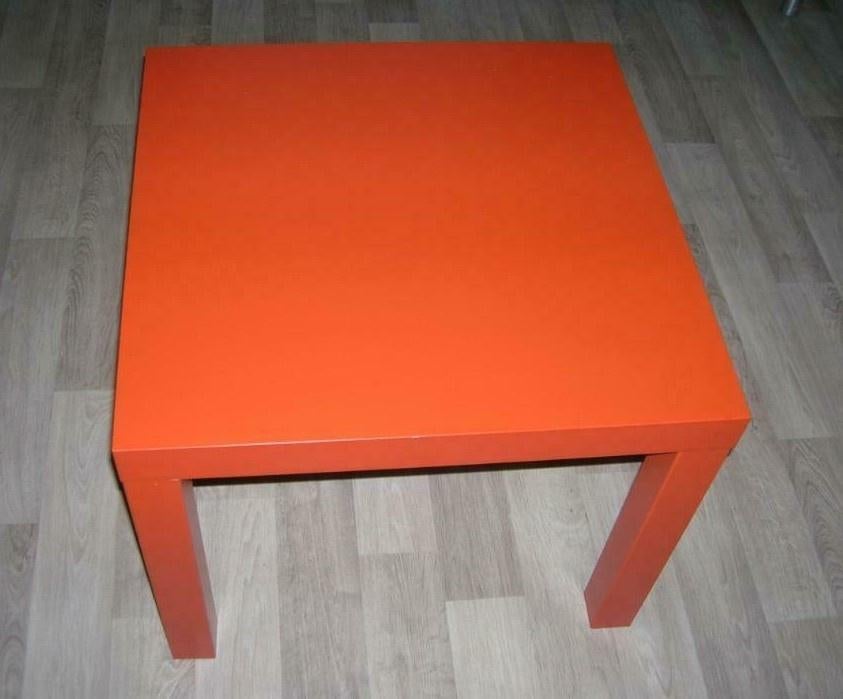 IKEA 3 x LACK bijzettafels (rood, roze en groen), Maison & Meubles, Tables | Tables d'appoint, Comme neuf, Carré, Enlèvement ou Envoi