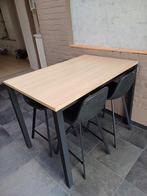 Hoge keukentafel met barstoelen, Comme neuf, Enlèvement ou Envoi