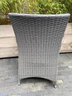 Wicker tuinstoel 6 stuks kleur bruin incl 6 kussens, Ophalen, Gebruikt