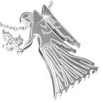'Maagd' horoscoop / sterrenbeeld hanger in edelstaal, Handtassen en Accessoires, Nieuw, Ophalen of Verzenden