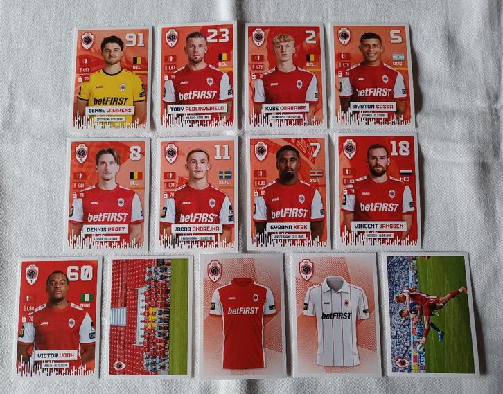 13 stickers Antwerp FC Pro league 2024-2025, Hobby en Vrije tijd, Stickers en Plaatjes, Zo goed als nieuw, Meerdere stickers, Ophalen of Verzenden