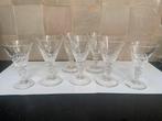 7 verres en cristal Theodule Val-Saint-Lambert, Enlèvement ou Envoi