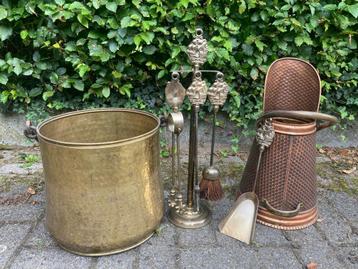Open haard set, Enlèvement, Utilisé, Cheminée au bois