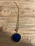 Collier Lapis Lazuli en acier inoxydable doré, Bijoux, Sacs & Beauté, Colliers, Bleu, Autres matériaux, Envoi, Avec pendentif