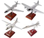 Lot 4 avions Editions Atlas "Silver Classic" plaqués argent, Collections, Envoi, Neuf, Modèle réduit