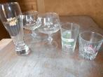 oude bierglazen RIVA Dentergem ,samen = 2€, Ophalen of Verzenden, Zo goed als nieuw, Bierglas