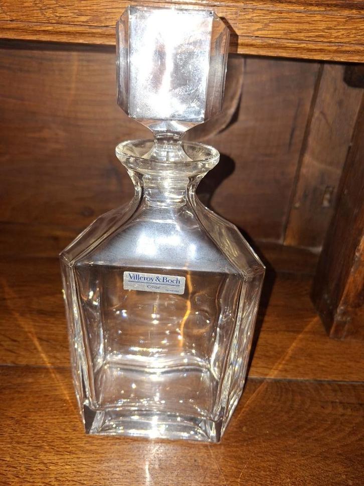 kristallen Whisky karaf Boch, jaren 1960, Antiek en Kunst, Curiosa en Brocante, Ophalen of Verzenden