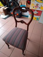 Antieke stoel    2 wieltjes, Ophalen