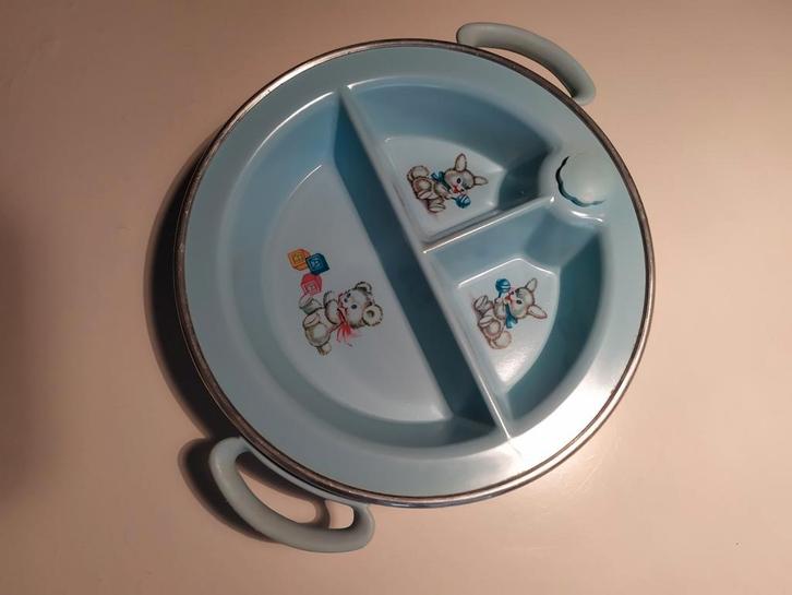 Antiek warmhoudbord in prachtstaat jaren '50, Antiek en Kunst, Antiek | Schalen, Ophalen of Verzenden