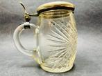 Antieke kristallen bierpul met deksel, jaren 1900, Antiek en Kunst, Antiek | Glaswerk en Kristal, Ophalen