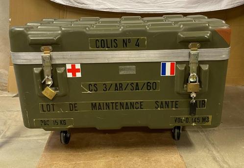 POLYRESIN MILITAIRE KOFFER CONTAINER VAN HET FRANSE LEGER, Verzamelen, Militaria | Algemeen, Landmacht, Overige typen, Ophalen