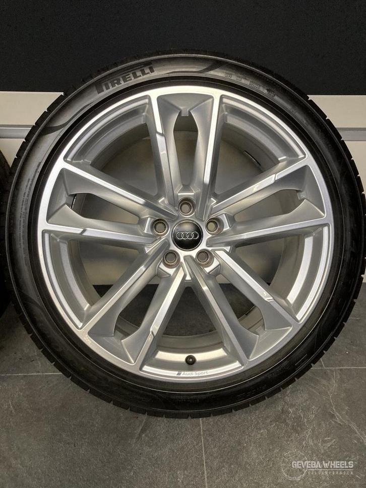 20” originele Audi A7 / S7 4K velgen + banden 5x112 4K8 601, Autos : Pièces & Accessoires, Pneus & Jantes, Pneus et Jantes, Pneus été