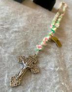 Collier Jésus fait main, fleurs de chapelet, Nazarenus Jezus, Bijoux, Enlèvement ou Envoi, Christianisme | Catholique, Neuf