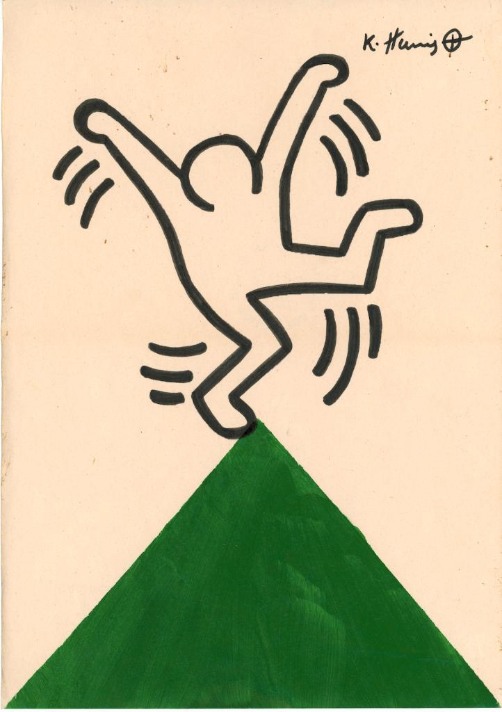 Keith Haring Artwork, Antiquités & Art, Art | Peinture | Moderne, Enlèvement ou Envoi