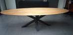 Ovale tafel verjongd eiken, notenhout of bamboe op maat., Huis en Inrichting, Verzenden, Nieuw, Ovaal, Teakhout
