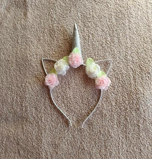 Diadeem - Eenhoorn - Glitter - Kinderen - Verkleden - €2,50, Handtassen en Accessoires, Uiterlijk | Haarverzorging, Zo goed als nieuw