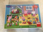 Peppa Pig puzzel 3 x 55 stukken, Enfants & Bébés, Comme neuf, Plus de 50 pièces, 4 à 6 ans, Enlèvement