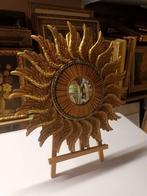 Miroir soleil oeil de sorcière style Napoleon III, Antiquités & Art, Envoi, Rond, Moins de 50 cm, Moins de 100 cm