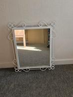 Miroir en fer forgé repeint en blanc, Ophalen, Gebruikt