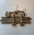Decoratie houten kat met bewegende pootjes, Huis en Inrichting, Ophalen, Zo goed als nieuw, Hout