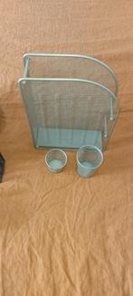 Set bureau accessoires in metaal., Diversen, Ophalen, Zo goed als nieuw