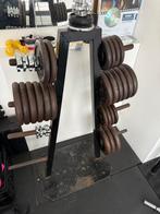 Gewicht rek met stangen in opberger. 30cm diamater, Enlèvement, Comme neuf