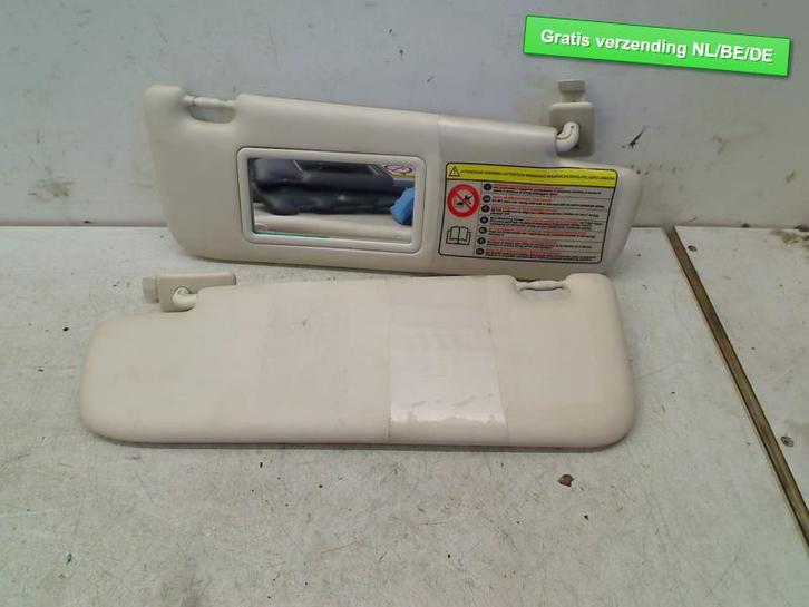 ZONNEKLEP set beige Fiat 500 (312) (01-2007/12-2012), Auto-onderdelen, Interieur en Bekleding, Fiat, Gebruikt