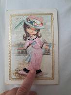 Onbeschreven retro pk in stof., Ophalen of Verzenden