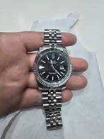 Rolex Oyster Perpetual Datejust Black, Handtassen en Accessoires, Horloges | Dames, Staal, Polshorloge, Ophalen of Verzenden, Zo goed als nieuw