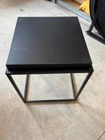 Zwart metalen bijzettafel., Enlèvement, Comme neuf