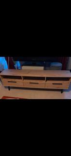 Te koop tv kast beuk kleur en 1 tv kast wit tafel kast rek, Caravans en Kamperen, Ophalen, Zo goed als nieuw