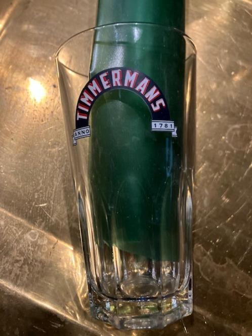 GLAS GEUZE KRIEK TIMMERMANS 25 CL H : 14 CM, Verzamelen, Glas en Drinkglazen, Zo goed als nieuw, Bierglas, Ophalen of Verzenden
