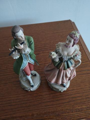 -20% ...Set van 2 koekjesbeeldjes... Madame en Monsieur beschikbaar voor biedingen